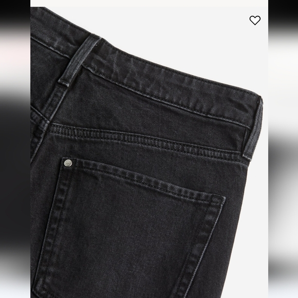 H&M Jeans High Rise Slim Straight Leg Denim Black Women’s Size US 10 - Picture 2 of 4